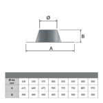 Estufa de leña FM CH‑0 frontal con leñero 11 kW + Kit completo de instalación - Imagen 9