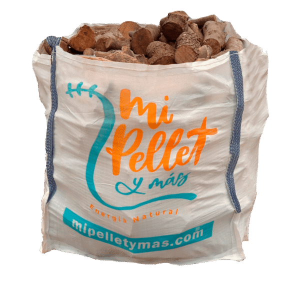 Leña de encina PREMIUM – Saca 1 m³ (≈350 kg)