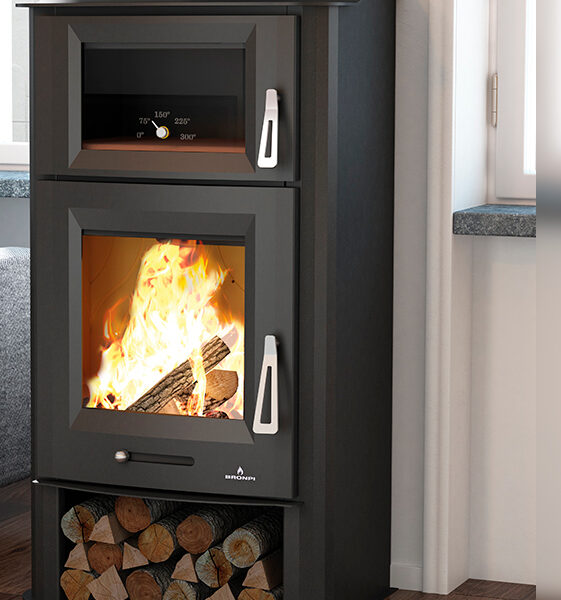 Estufa de leña con horno Bronpi Tudela 13 kW