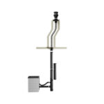 Kit coaxial tejado Ø80-125 para estufa de pellets estanca KIT-JJ02-08MN - Imagen 2