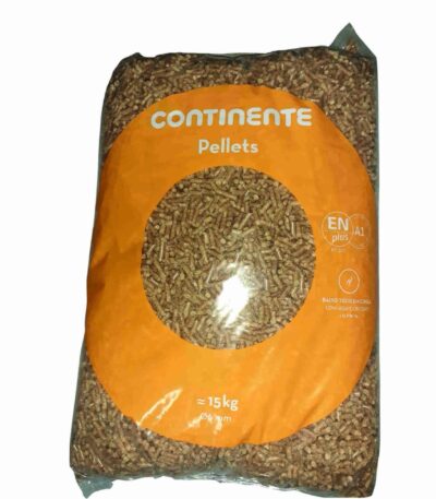 Pellets Continente — palé de 65 sacos de 15 kg
