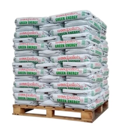 Pellets Green Energy — palé de 65 sacos de 15 kg