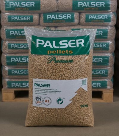 Pellets Palser ENplus A1 — palé de 70 sacos de 15 kg