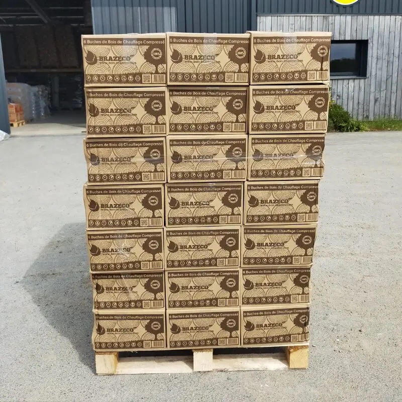 Briquetas Brazeco de roble y haya — palé de 80 cajas — imagen 2