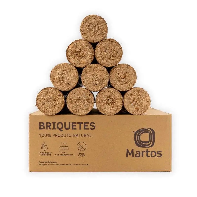 Briquetas Martos — palé de 110 cajas de 9 kg