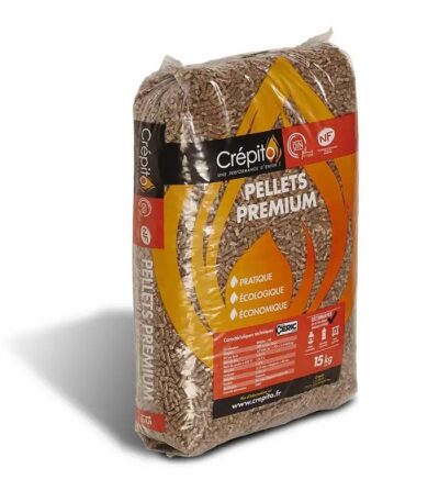 Pellets Crépito Premium DINplus y NF — palé de 72 sacos de 15 kg — imagen 2