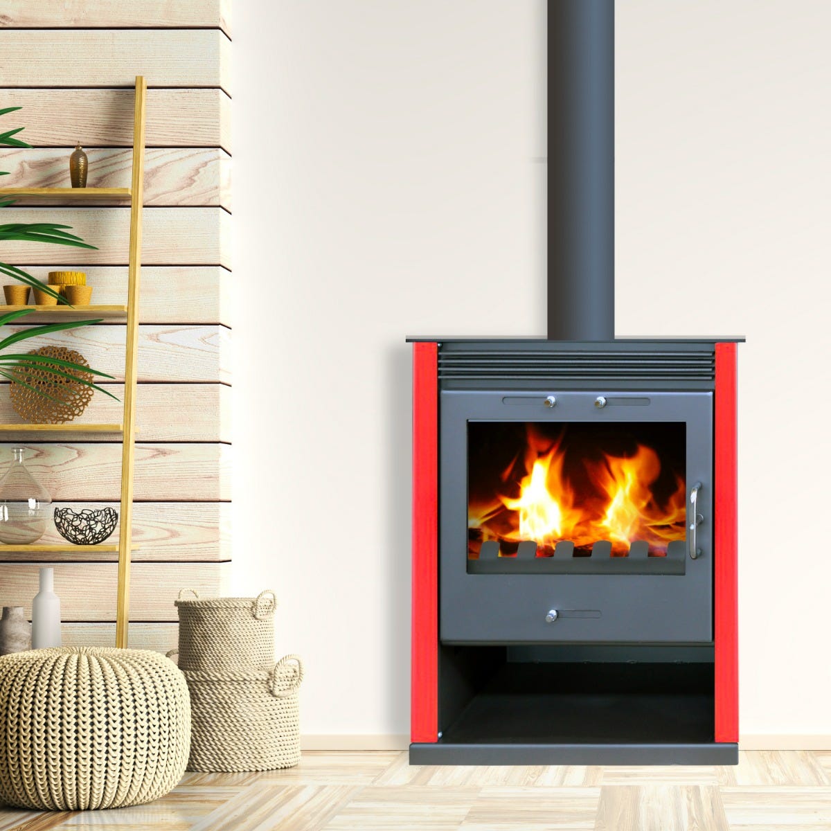 Estufa de leña Belleza Rubin — 13 kW Estufa de leña Belleza Rubin — 13 kW