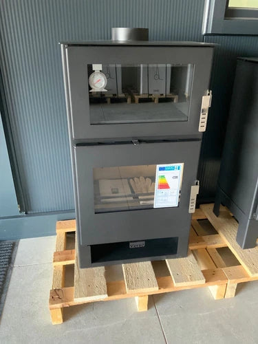 Cocina de leña Lacunza Vulcano 7T con horno — 10 kW